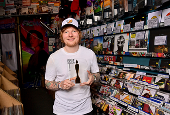 Ed Sheeran becomes the first British artist to receive a BRIT Billion Award for 10 Billion UK streams 