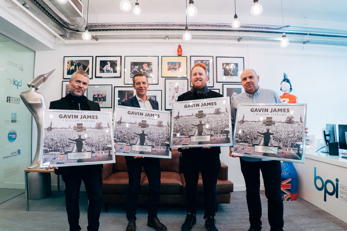 MEGS recipient Gavin James achieve One Billion Streams across body of work