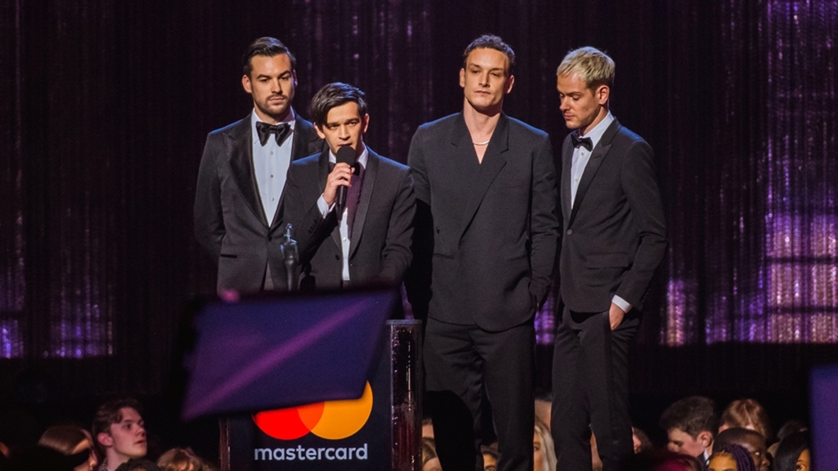 The 1975 triumph with British Group and the prestigious  Mastercard British Album of the Year