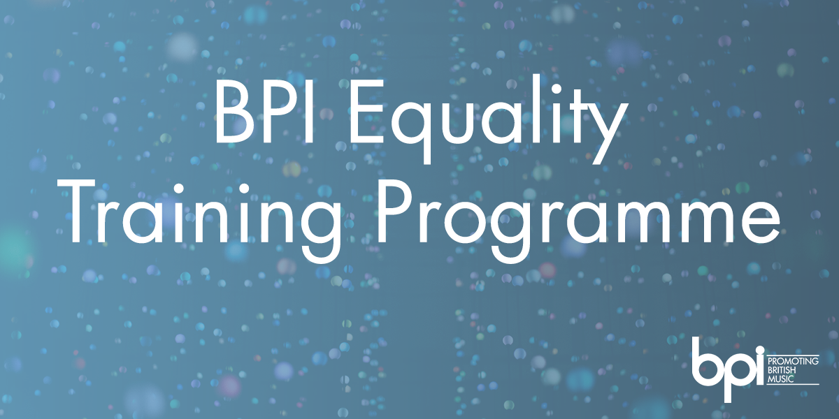 BPI Announces Latest Sessions for it's Equality Training Programme