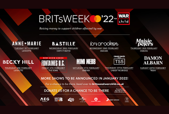 Further show announced for BRITs Week presented by Mastercard for War Child