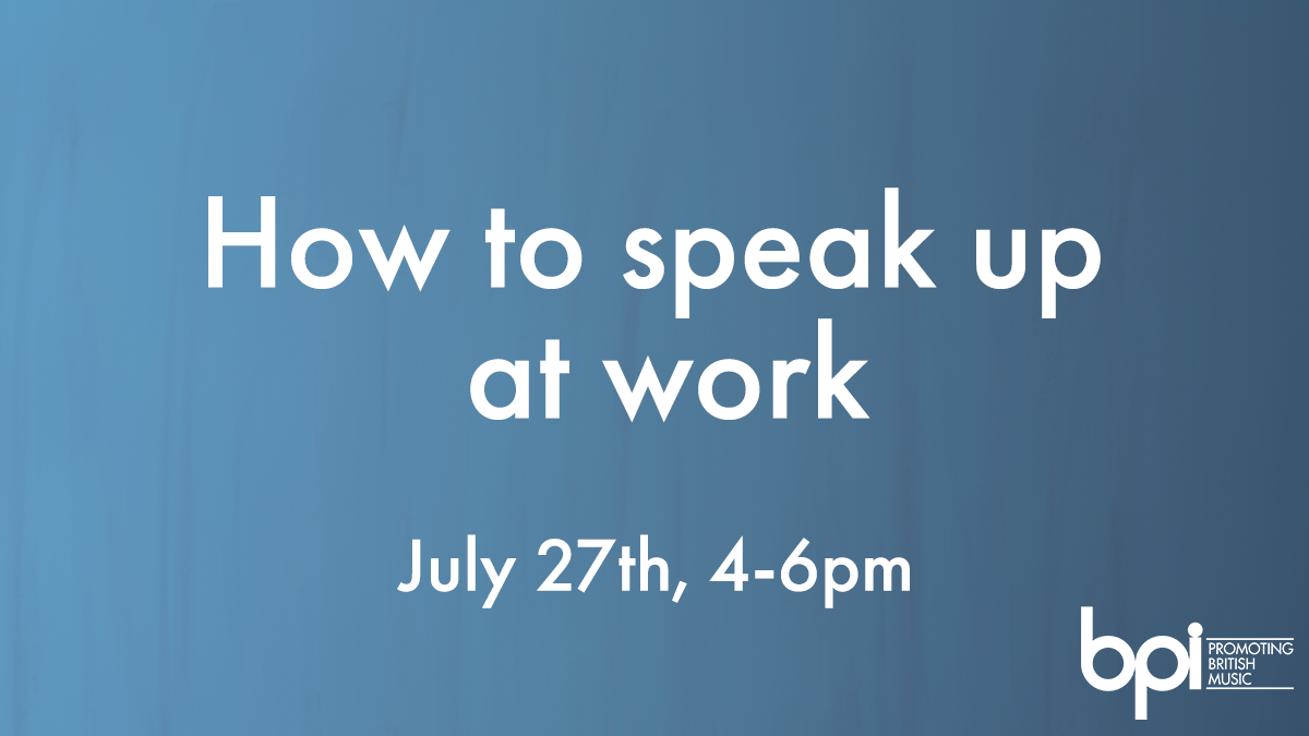 BPI Announces 'How To Speak Up At Work' Workshop