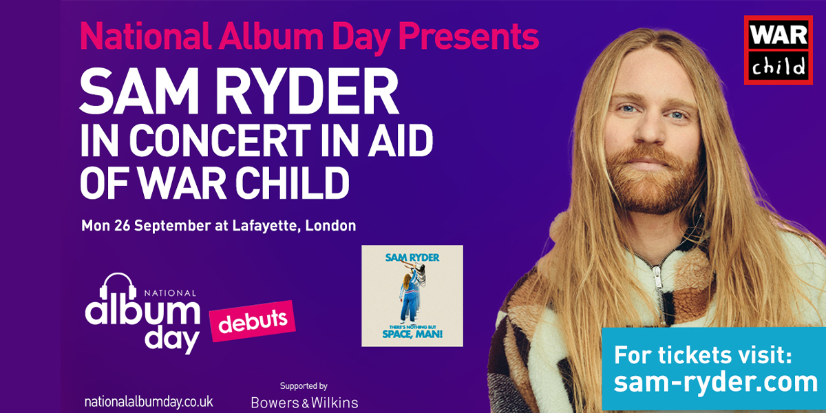National Album Day and Sam Ryder present a concert in aid of War Child
