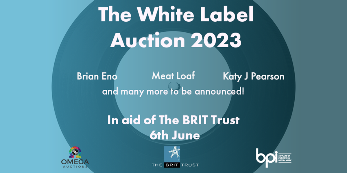 The White Label Auction in aid of The BRIT Trust returns 6th June 2023  