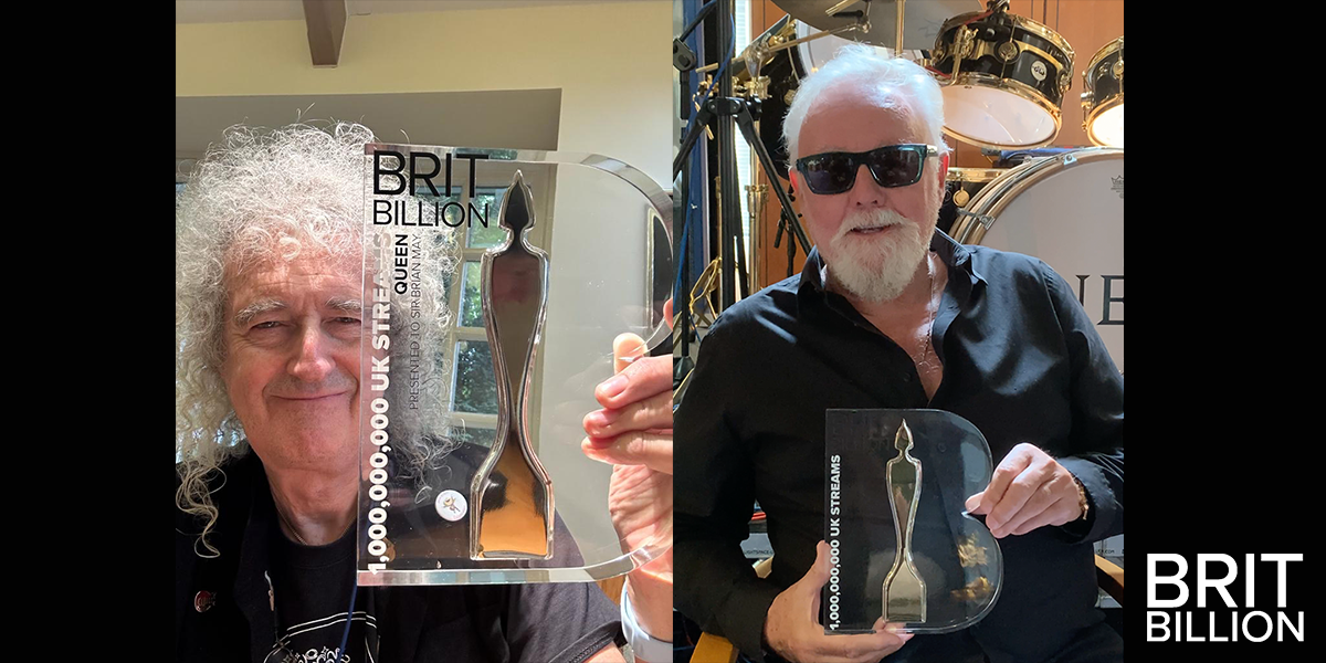 Rock Icons Queen presented with a BRIT Billion AWard