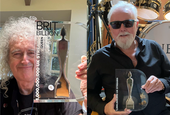 Rock Icons Queen presented with a BRIT Billion AWard