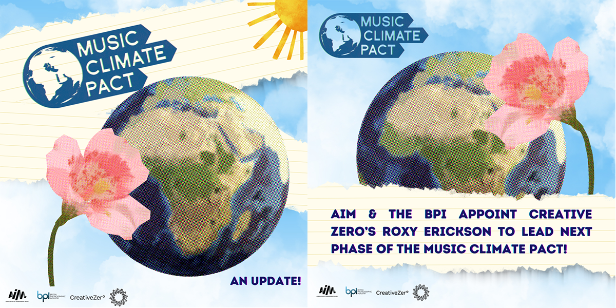 AIM and the BPI appoint Creative Zero’s Roxy Erickson to lead next phase of Music Climate Pact