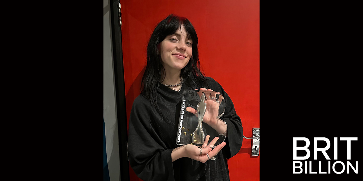 Billie Eilish receives BRIT Billion Award 