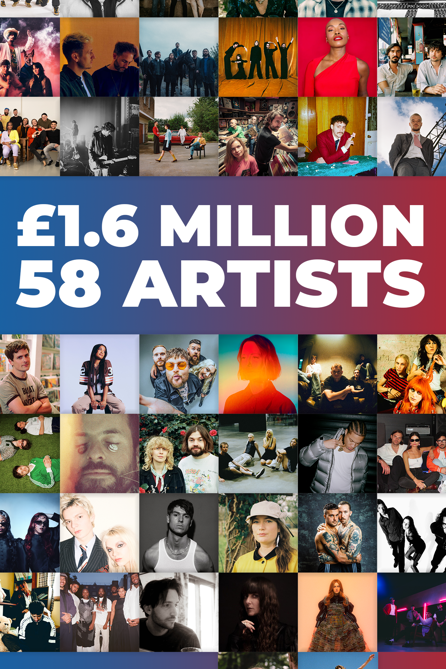 MEGS announces £1.6 million funding for 58 artists