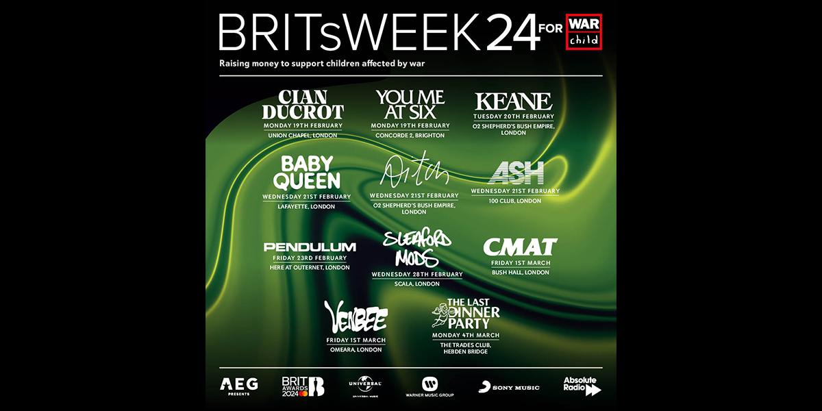 BRITs Week 24 for War Child