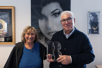 Amy Winehouse’s parents receive BRIT Billion Award, on behalf of their daughter, in celebration of Amy’s music reaching one Billion UK streams