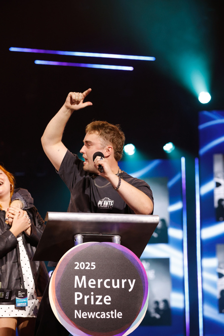 Sam Fender wins the 2025 Mercury Prize in Newcastle