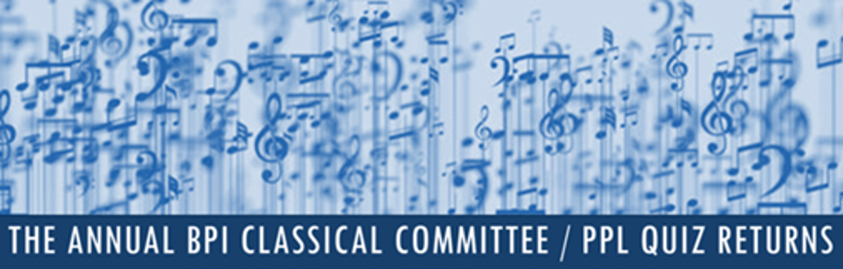 The annual BPI Classical Committee/PPL charity quiz returns 13th November 2025